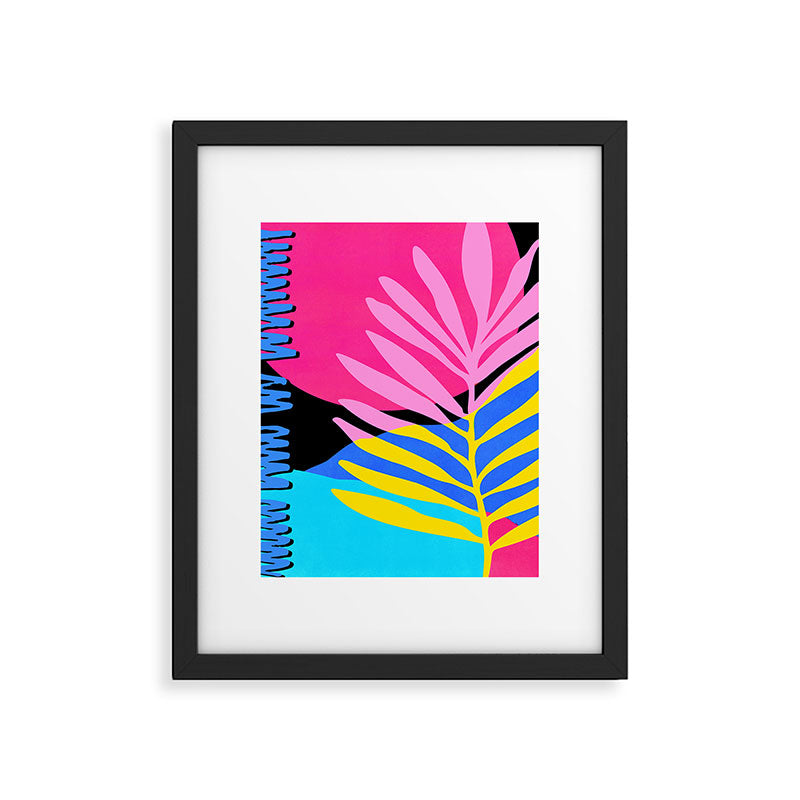 Neon Summer Abstract Art Framed Art Print Gallery Image 6