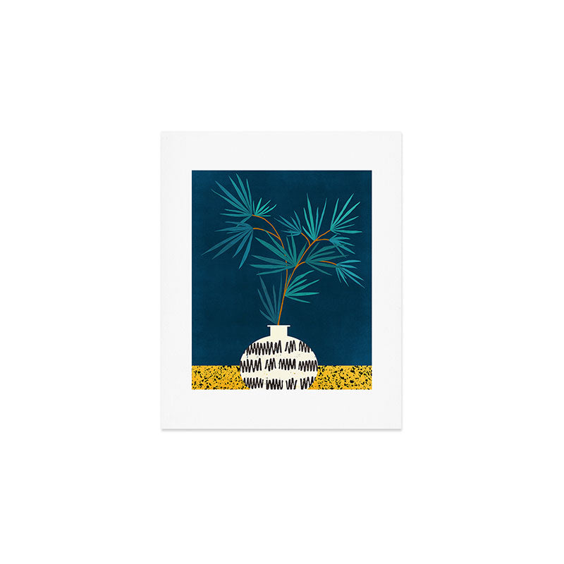 Night Palm Blues Art Print Gallery Image 1