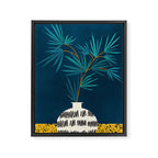 Night Palm Blues Framed Canvas Print Gallery Image 6