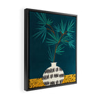 Night Palm Still Life Framed Canvas Print Gallery Image 2