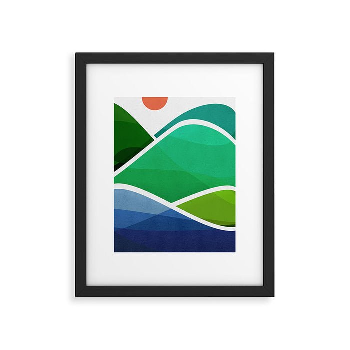 Oahu Shoreline Abstract Landscape Framed Art Print Gallery Image 1