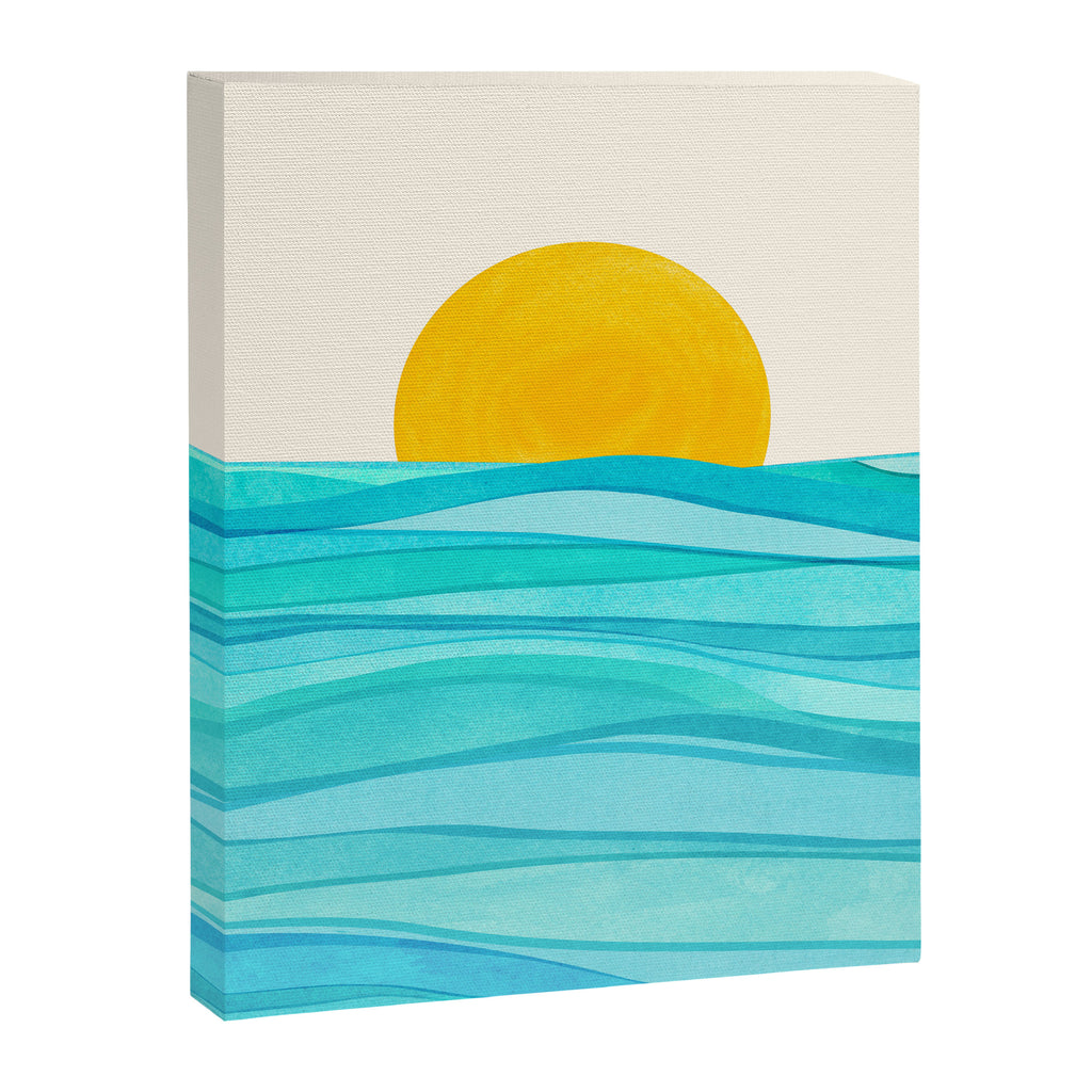 Ocean View Colorful Landscape Canvas Print Gallery Image 8