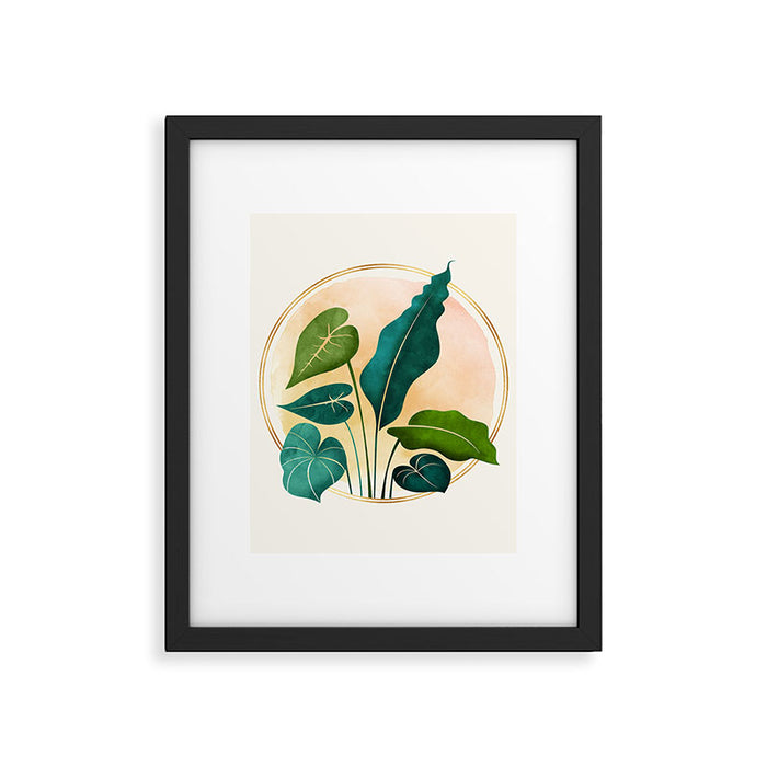Opening Act Tropical Greenery Framed Art Print Gallery Image 1