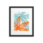 Orange and Blue Seaside Coastal Shapes Framed Art Print Gallery Image 6