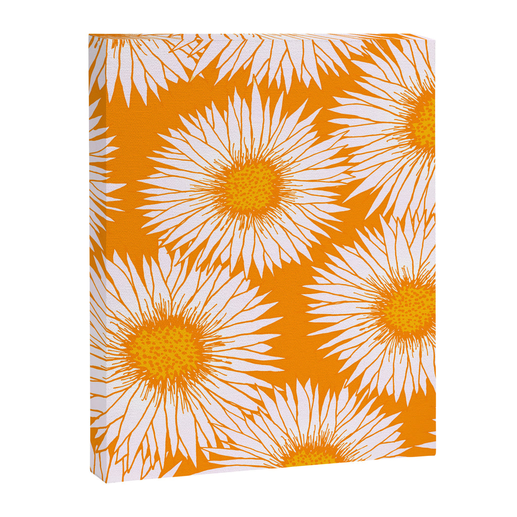 Orange and White Sunflowers Canvas Print Gallery Image 8