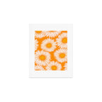 Orange and White Sunflowers Art Print Gallery Image 1
