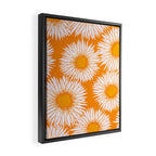 Orange and White Sunflowers Framed Canvas Print Gallery Image 2