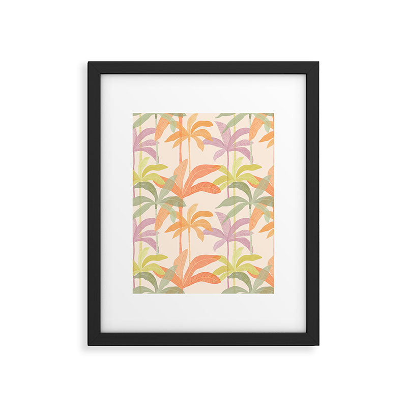 Palm Grove Repeat Pattern Framed Art Print Gallery Image 6
