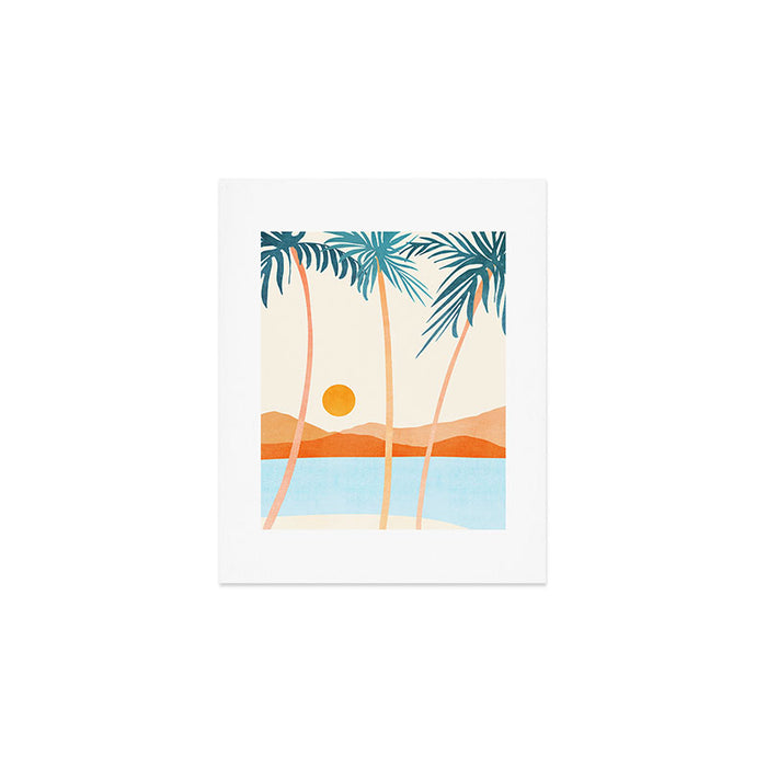 Palm Island Sunset Landscape Art Print Gallery Image 1