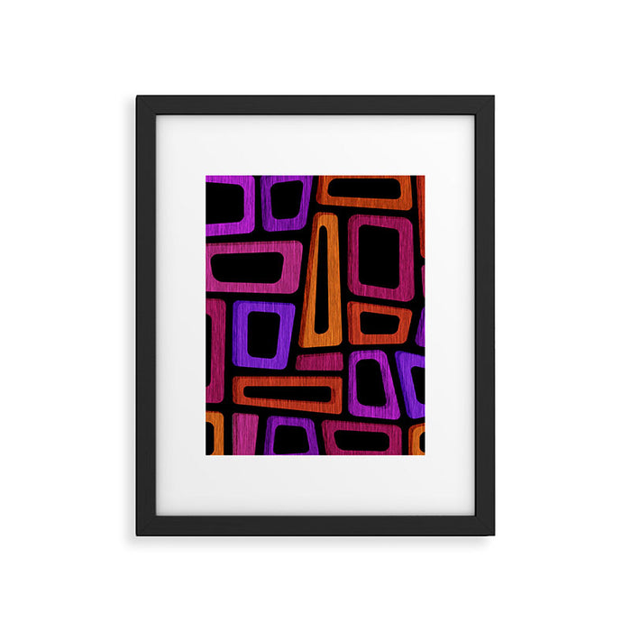 Palm Springs Modern Tiki Design Framed Art Print Gallery Image 1