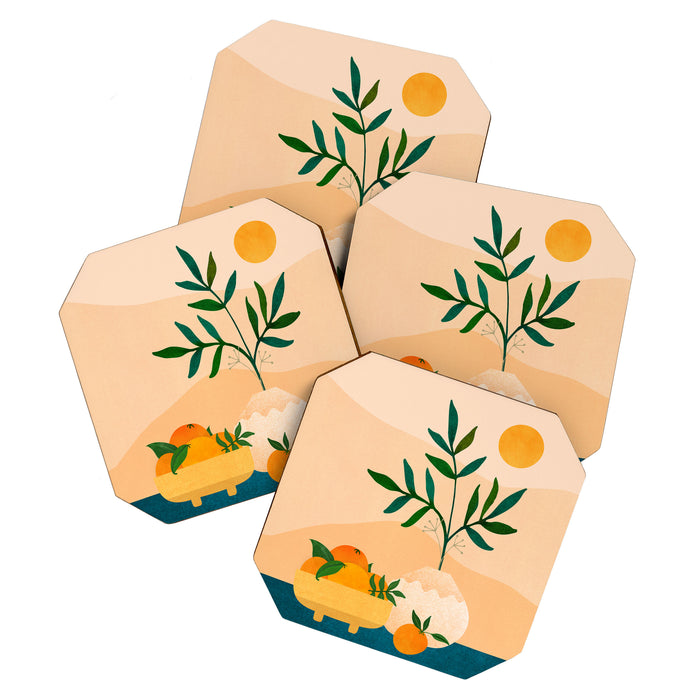 Palm Springs Picnic Nature Scene Coaster Gallery Image 1