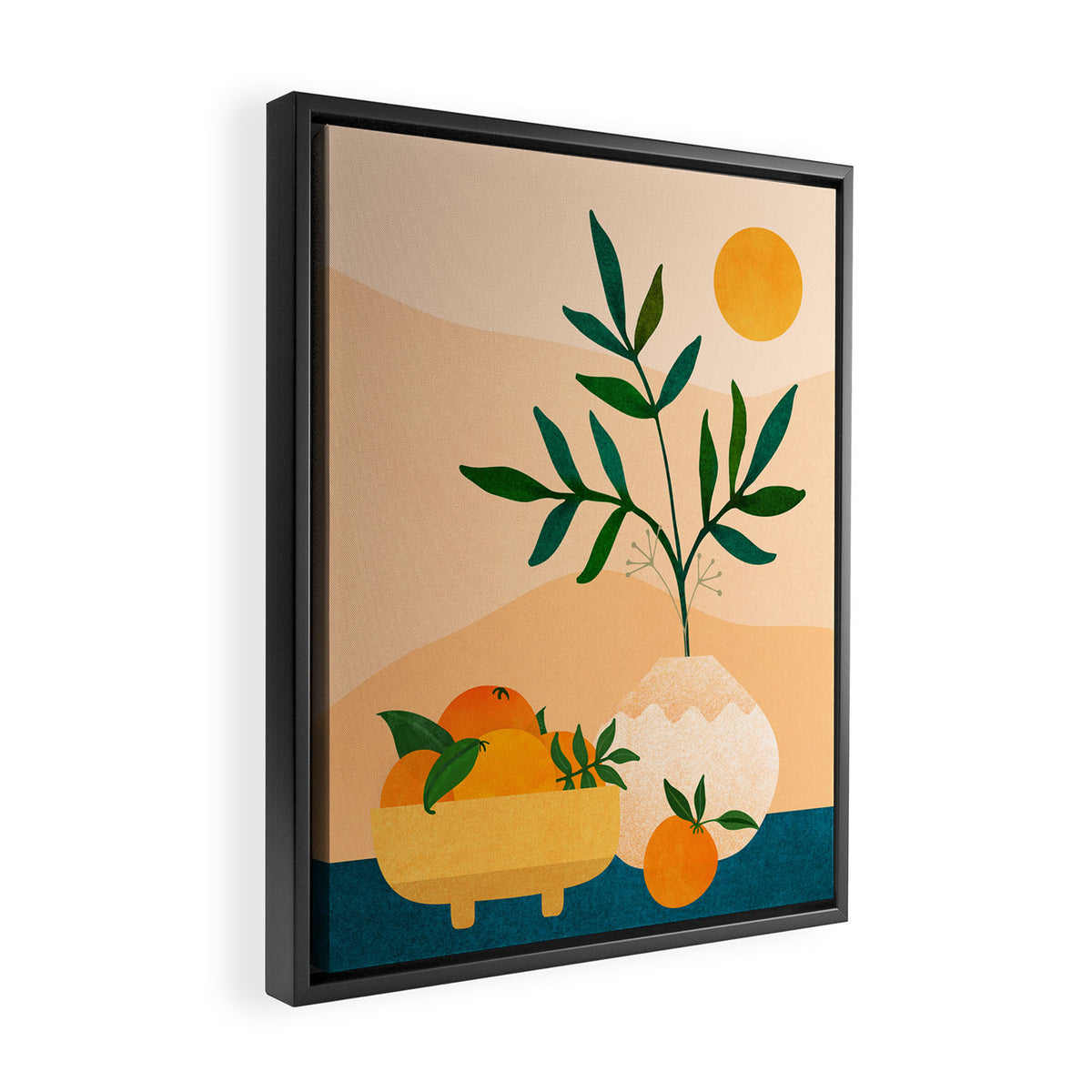 Palm Springs Picnic Nature Scene Framed Canvas Print Gallery Image 2