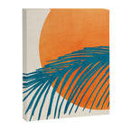 Palms and Sun - Retro Tropical Sunset Canvas Print Gallery Image 8