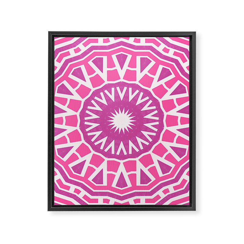 Patchouli Sun Mandala Framed Canvas Print Gallery Image 8