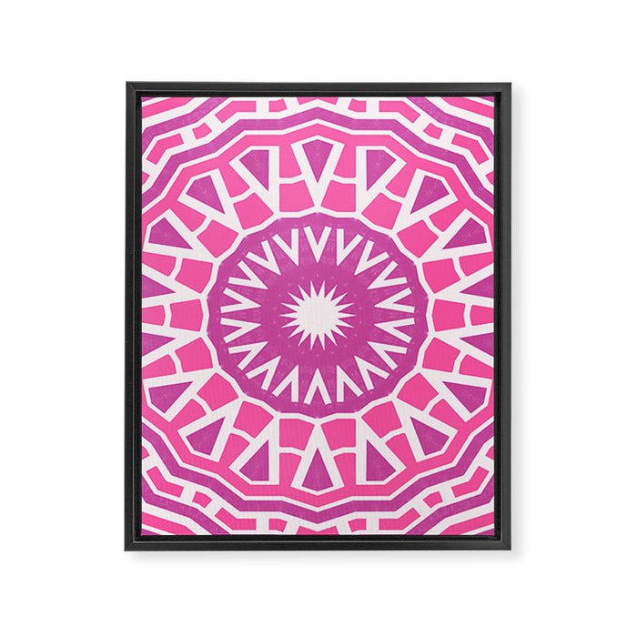 Patchouli Sun Mandala Framed Canvas Print Gallery Image 1