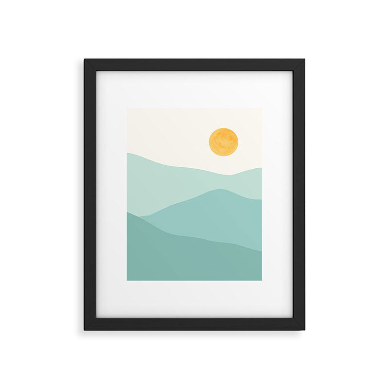 Peaceful Mountain Landscape Framed Art Print Gallery Image 6