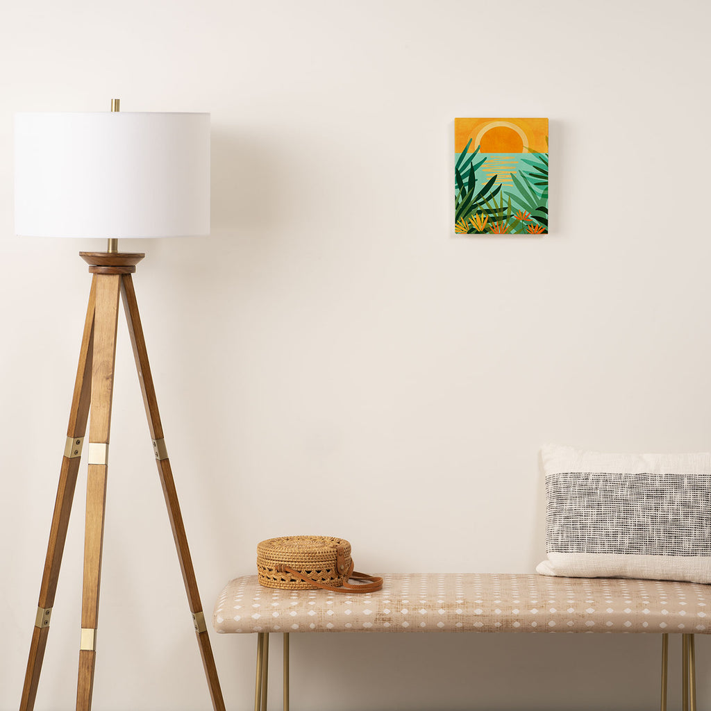 Peaceful Tropics - Sunset Landscape Canvas Print Gallery Image 2