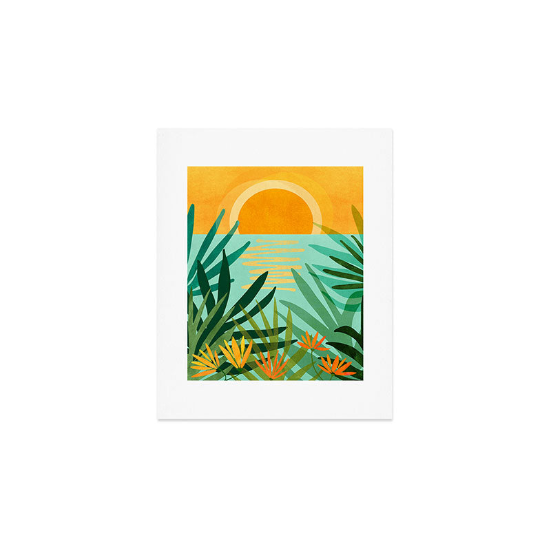 Peaceful Tropics - Sunset Landscape Art Print Gallery Image 1