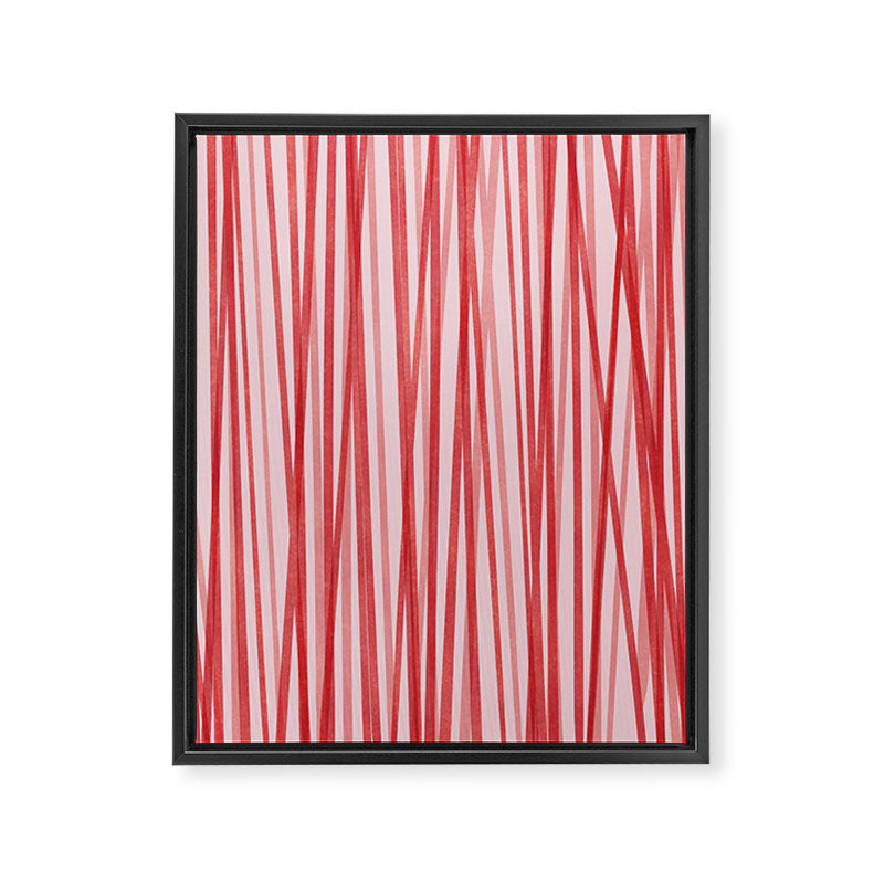Peppermint Stick - Festive Red Stripes Framed Canvas Print Gallery Image 8