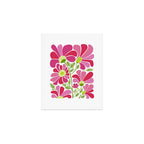 Pink Daisy Flower Illustration Art Print Gallery Image 1