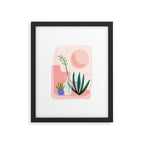 Pink Desert Abstract Landscape Framed Art Print Gallery Image 5