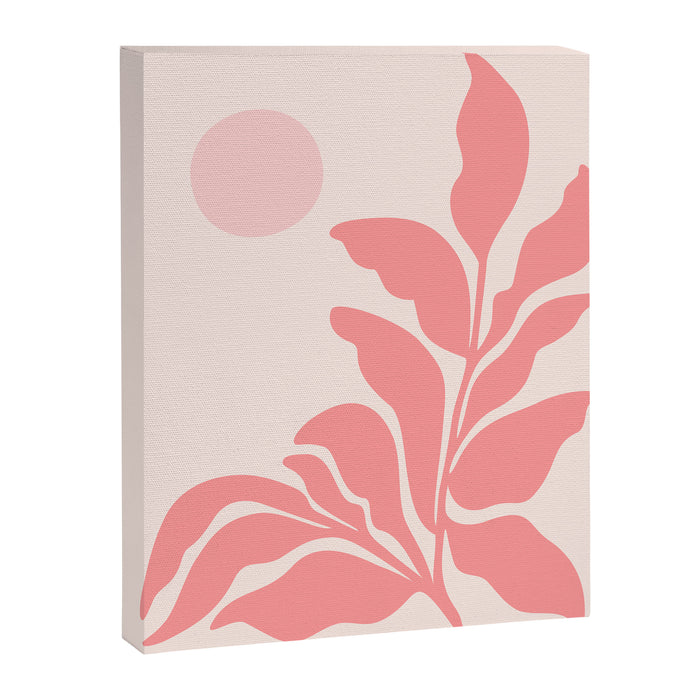 Pink Plant Abstract Landscape Canvas Print Gallery Image 1