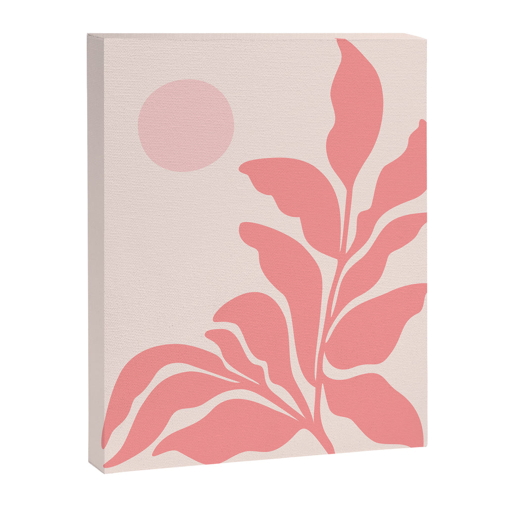 Pink Plant Abstract Landscape Canvas Print Gallery Image 8