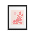 Pink Plant Abstract Landscape Framed Art Print Gallery Image 6