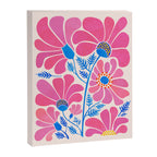 Pink Wildflowers - Floral Illustration Canvas Print Gallery Image 6
