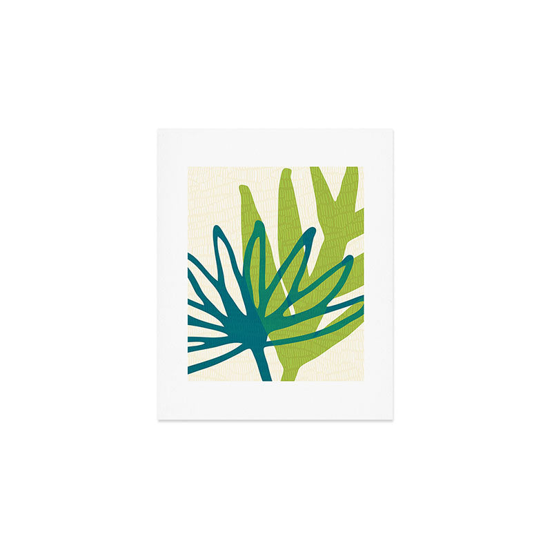 Playful Abstract Plant Shapes Art Print Gallery Image 1