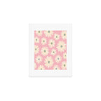 Playful Pink Floral Art Print Gallery Image 1