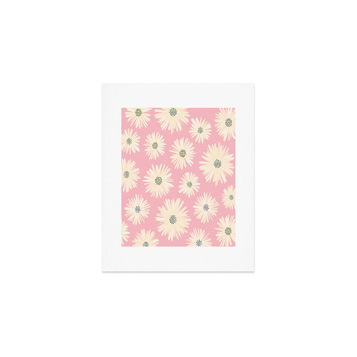Playful Pink Floral Art Print Gallery Image 1