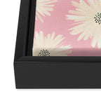 Playful Pink Floral Framed Canvas Print Gallery Image 3