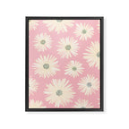 Playful Pink Floral Framed Canvas Print Gallery Image 8