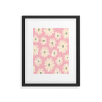 Playful Pink Floral Framed Art Print Gallery Image 4