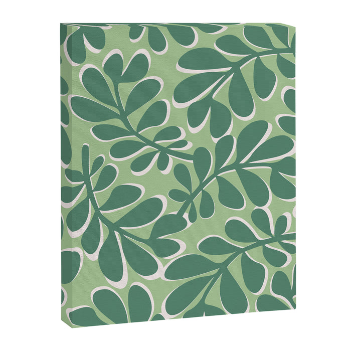 Playful Spring Forest - Green Canvas Print Gallery Image 1