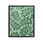 Playful Spring Forest - Green Framed Canvas Print Gallery Image 8
