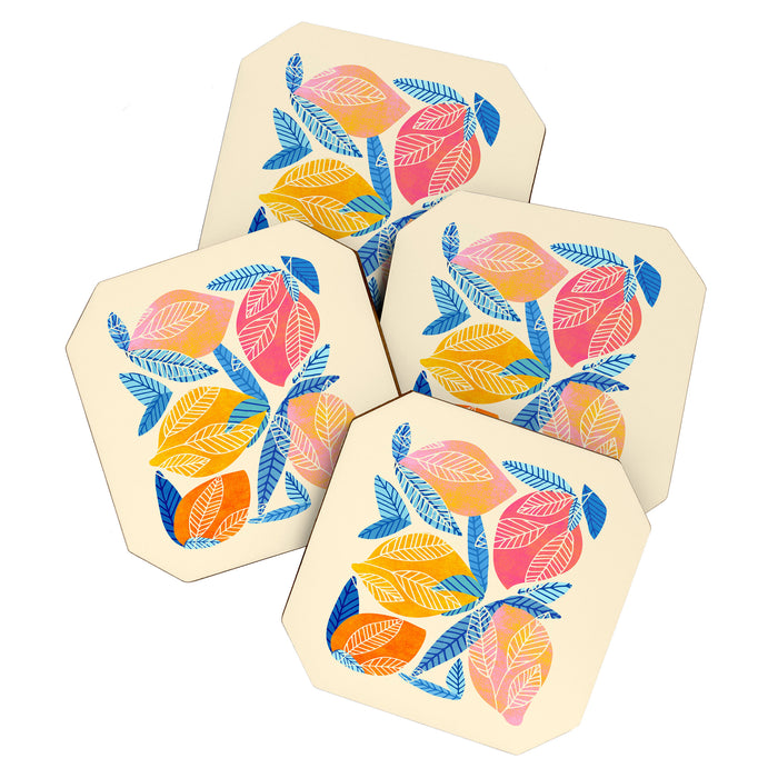 Pop Mangoes Tropical Fruit Series Coaster Gallery Image 1