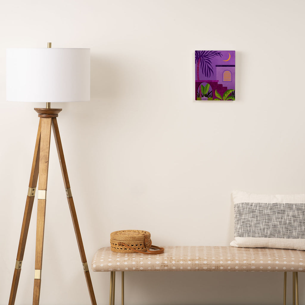 Purple Moonlight Villa  Canvas Print Gallery Image 2