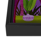 Purple Moonlight Villa  Framed Canvas Print Gallery Image 3