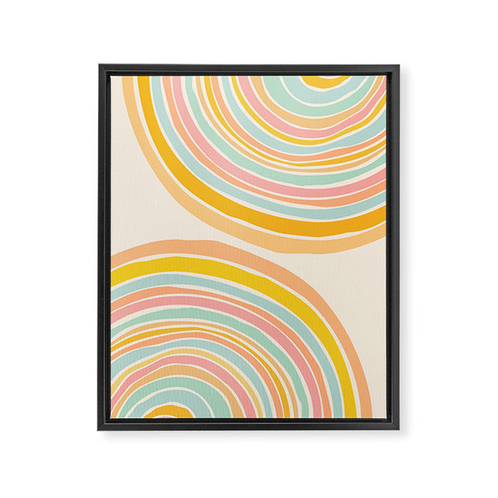 Rainbow Reflections Framed Canvas Print Gallery Image 1