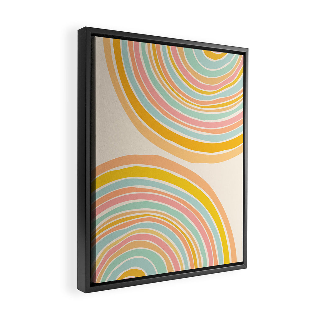 Rainbow Reflections Framed Canvas Print Gallery Image 2