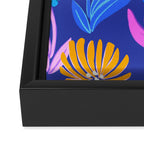 Rainbow Wildflower Floral Pattern Framed Canvas Print Gallery Image 3