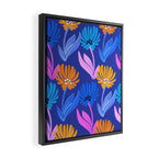 Rainbow Wildflower Floral Pattern Framed Canvas Print Gallery Image 2