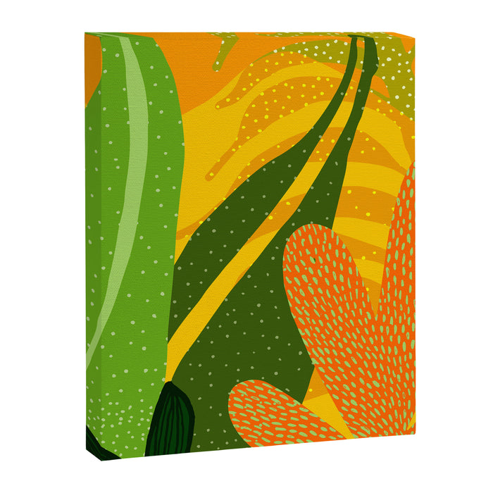 Rainforest Plants Abstract Canvas Print Gallery Image 1