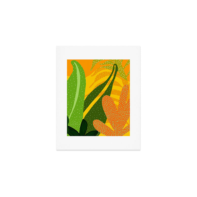Rainforest Plants Abstract Art Print Gallery Image 1
