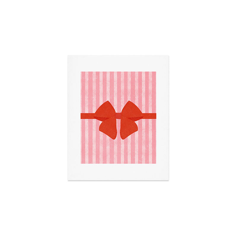 Red Bow Art Print Gallery Image 1