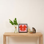 Red Bow Framed Canvas Print Gallery Image 3
