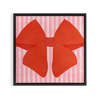 Red Bow Framed Canvas Print Gallery Image 3