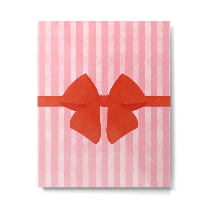 Red Bow Metal Print Gallery Image 1